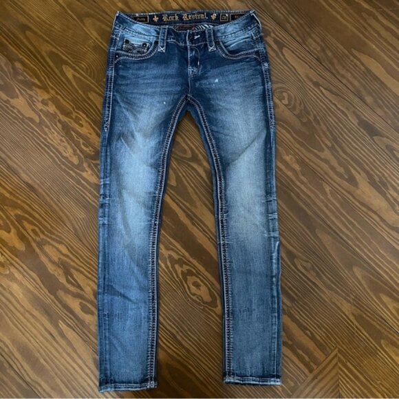 Rock Revival Hetty Skinny Jeans 26 - Picture 2 of 5
